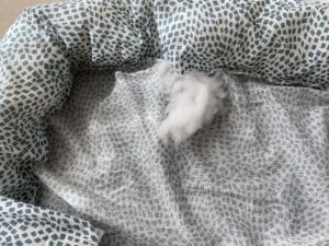 Öffnung mit Füllmaterial
